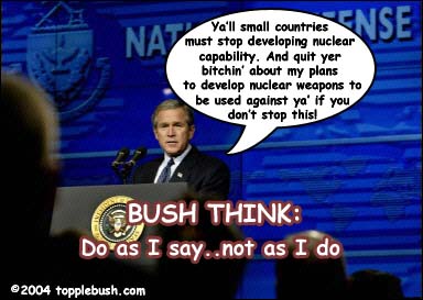 Bush giving speech on nuclear weapons