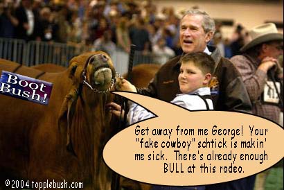 Bush admiring Bull