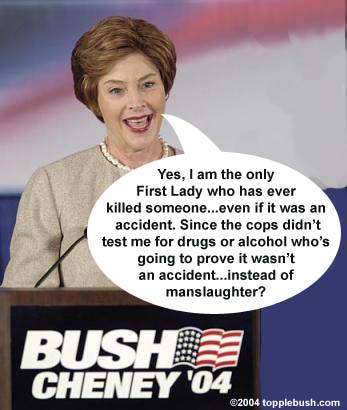 Laura Bush campaigning