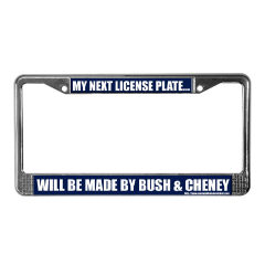 Bush/Cheney License Plate Holder