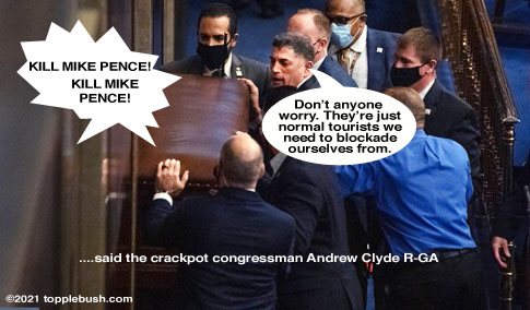 Congress Andrew Clyde making a jackass of himself