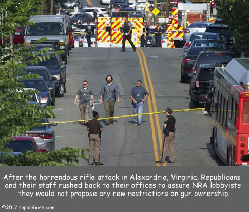 attack on GOP at Alexandria Virginia