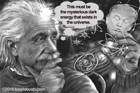 Einstein discovers dark energy in the universe