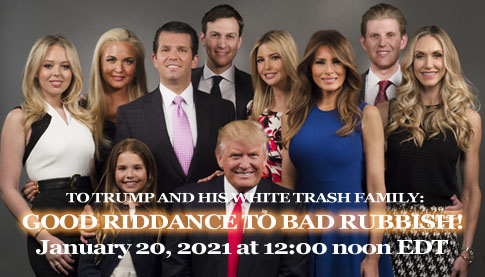Goodbye to the Trump crime family
